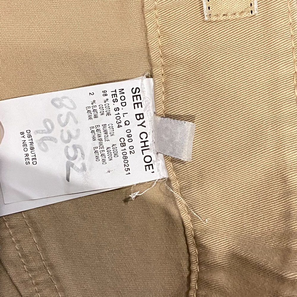 See by Chloe Wide Leg Flare Jeans in Nude Sz 31 NEW      - L - Picture 5 of 7